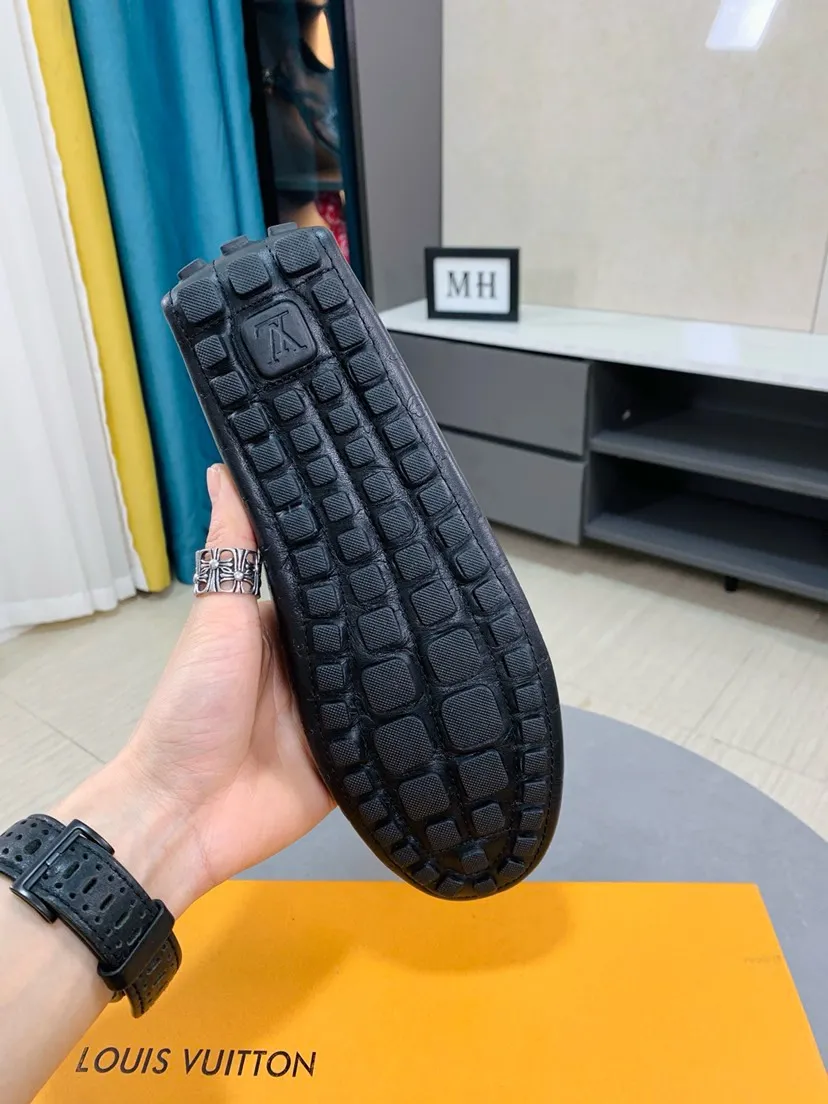 Men's men's shoes 💰458🌹🌹 Comes with full packaging [Louis Vuitton] LV Doudou shoe series, the leather materials used are all imported cowhide embossed 🐂The design is luxurious and elegant, perfectly interpreting the brand's luxury style 💪The upper is made of cowhide with imported genuine leather lining, it depends on the quality✅, code number: 38-44